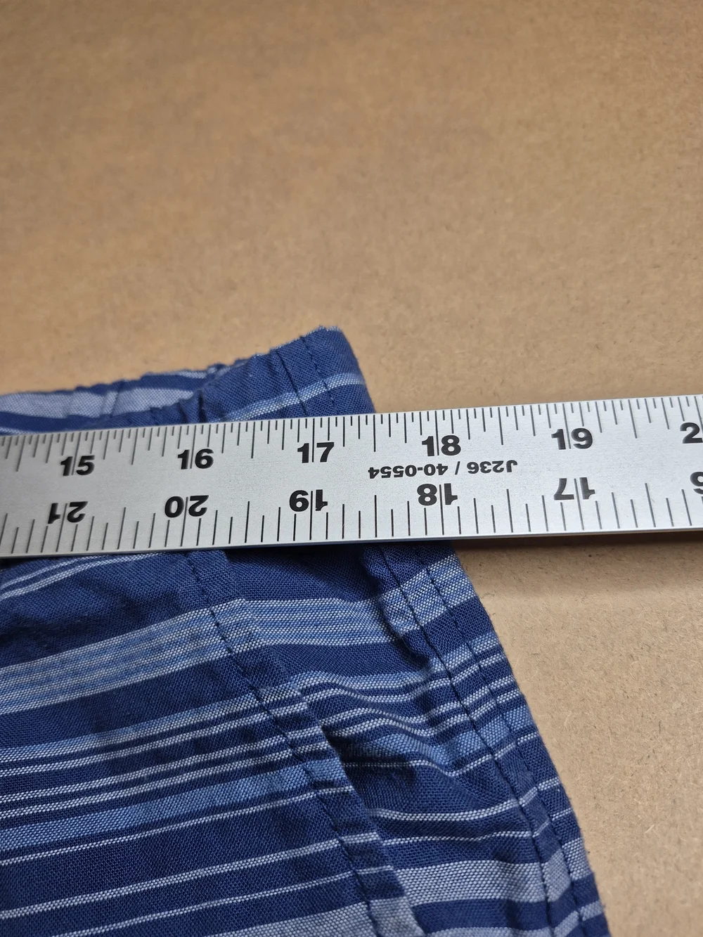 Southern Tide Blue Striped Flat Front Shorts 3712/6